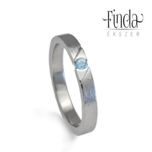 Gravity gyűrű kék topázzal